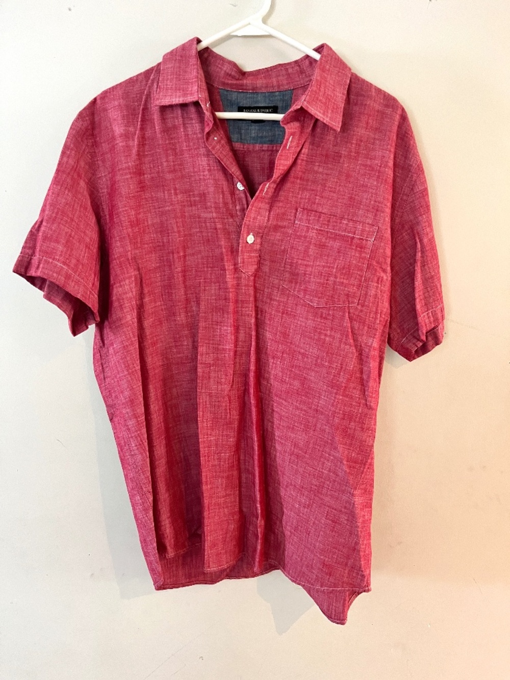 Banana Republic Red Polo Shirt, Men’s XL